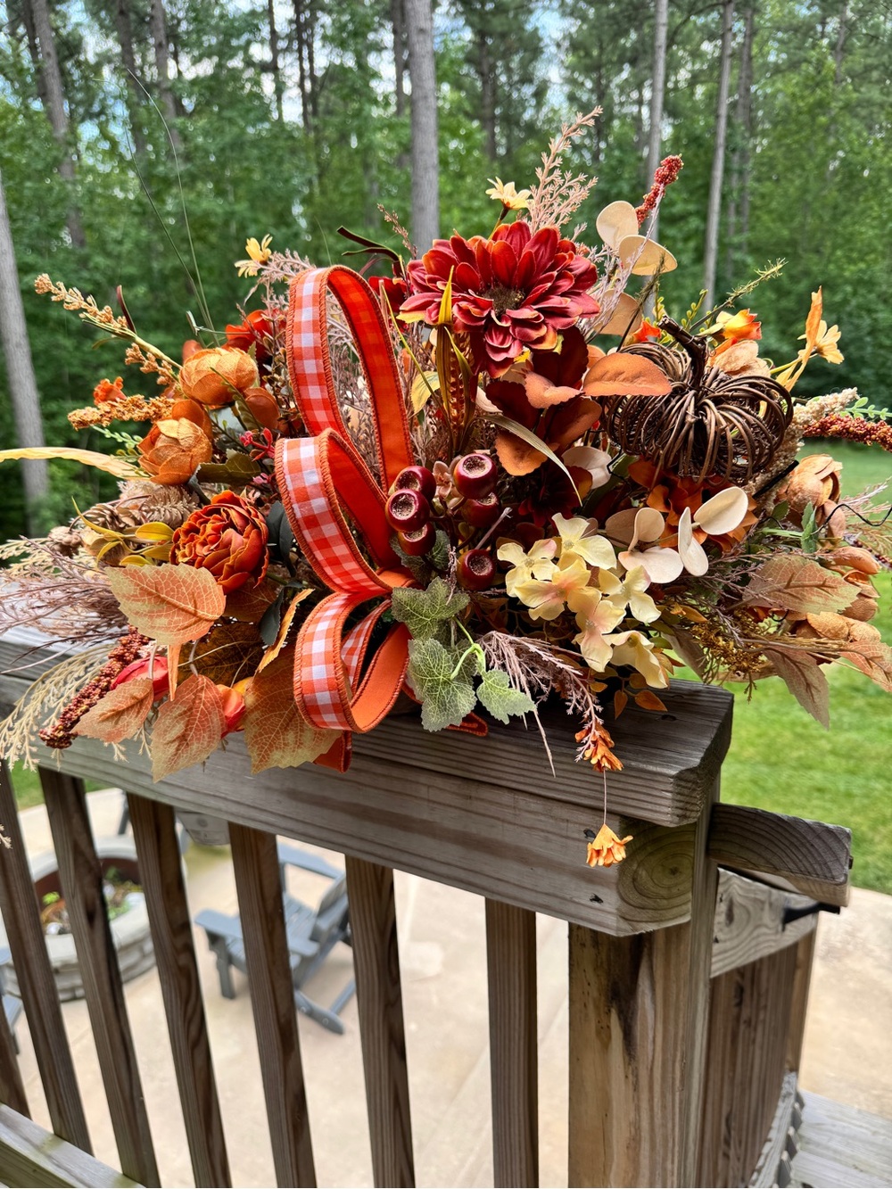 Rustic Elegance Autumn  Centerpiece